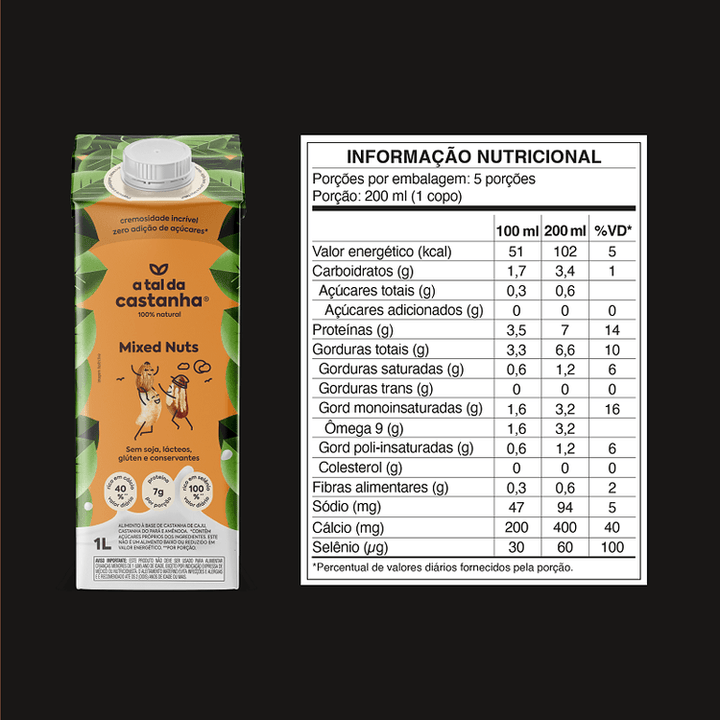 Leite Mixed Nuts A Tal da Castanha - 1l