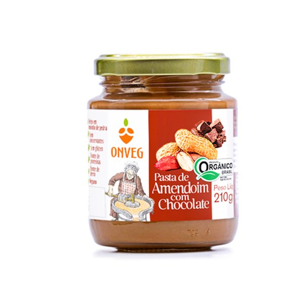 Pasta de Amendoim com Chocolate Orgânica - 210g