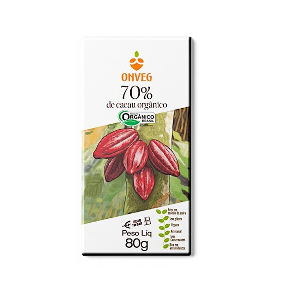 Chocolate 70% de Cacau - 80g