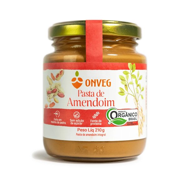 Pasta de Amendoim Onveg - 210g