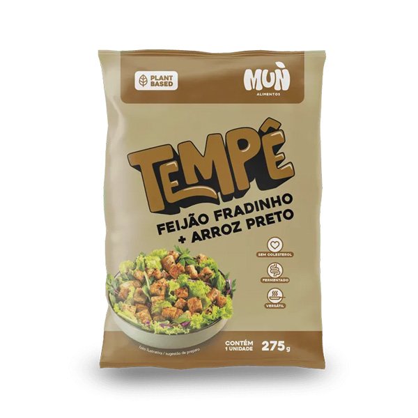 Tempê de Feijão Fradinho com Arroz Negro - 275g