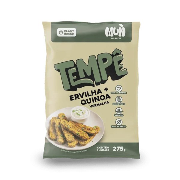 Tempê de Ervilha com Quinoa Vermelha - 275g