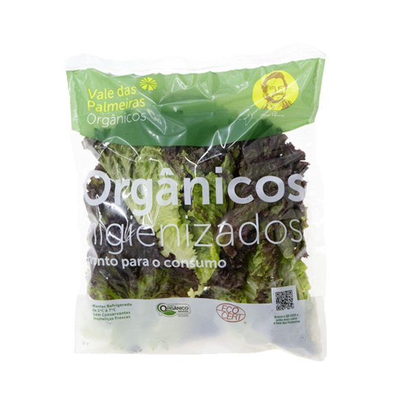 Alface Crespa Roxa Higienizada - 150g