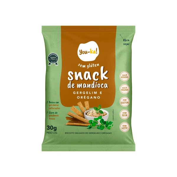 Snack de Gergelim Sem Glúten You-ka! - 30g