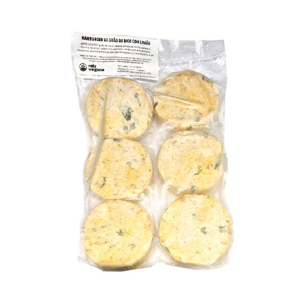 Hambúrguer de Grão de Bico Raiz Vegana