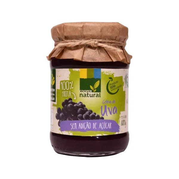 Geléia de Uva S/ Açúcar Coopernatural - 180g