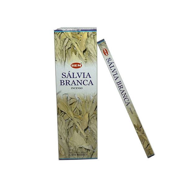 Incenso Sálvia Branca HEM - un./8 varetas