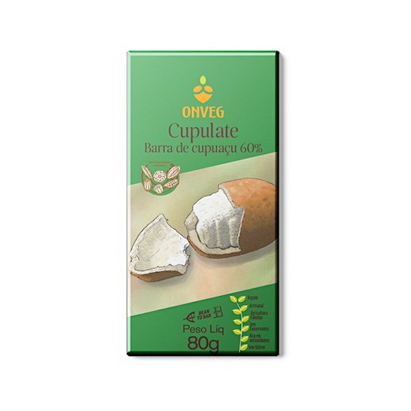 Cupulate 60% - Barra de Cupuaçu - 80g