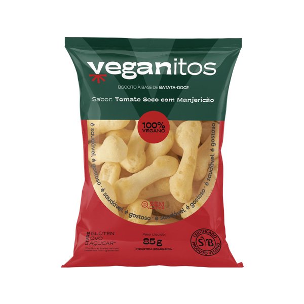 Biscoito Polvilho Tomate Seco c/ Manjericão - 80g