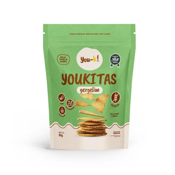 Youkitas de Gergelim Sem Glúten You-ka! - 80g