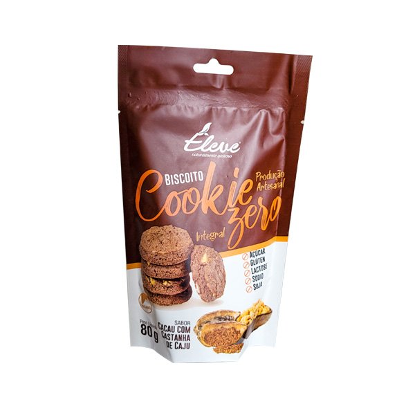 Biscoito de Cacau c/ Castanha de Caju Eleve - 80g