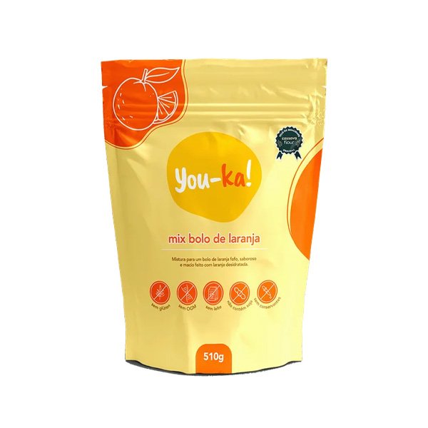 Mix para Bolo de Laranja Sem Glúten You-ka! - 510g