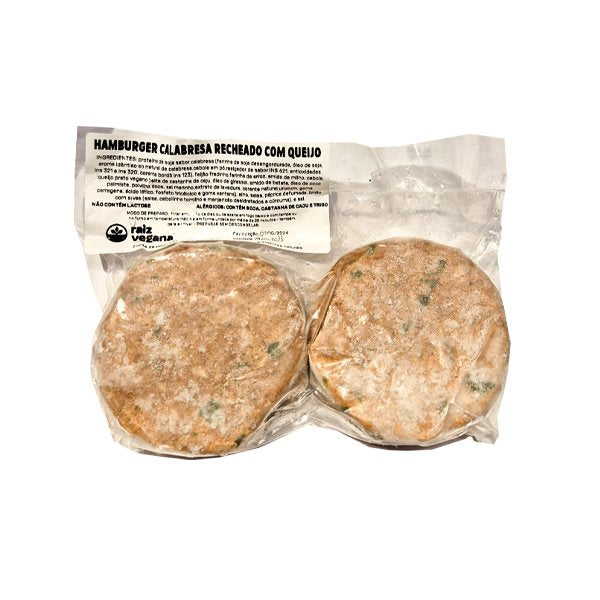 Hambúrguer Calabresa Recheado c/ Queijo Raiz Vegana - 260g