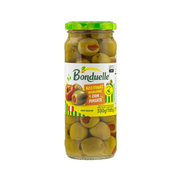 Azeitona Recheada com Pimenta Bonduelle - 330g