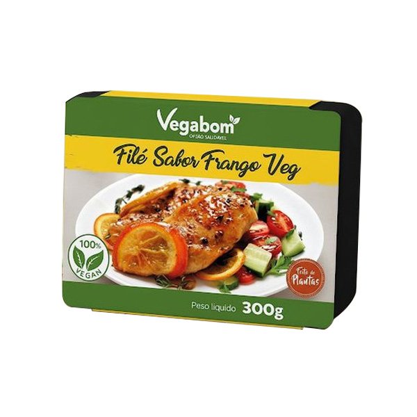 Filé sabor Frango Vegabom - 300g