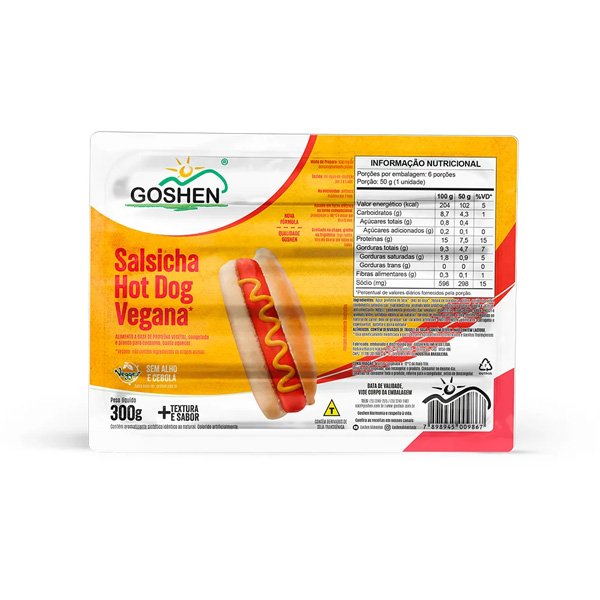Salsicha Hot Dog Goshen - 300g