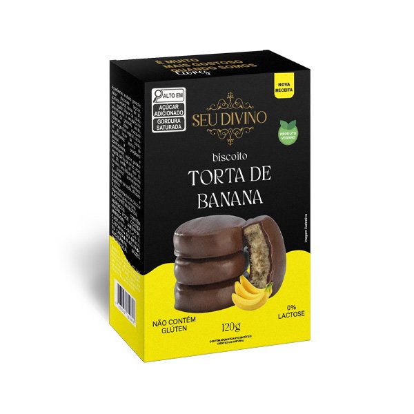 Biscoito Torta de Banana Seu Divino - 80g