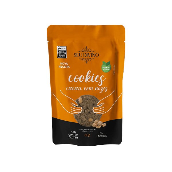 Cookies de Cacau com Nozes Seu Divino - 60g