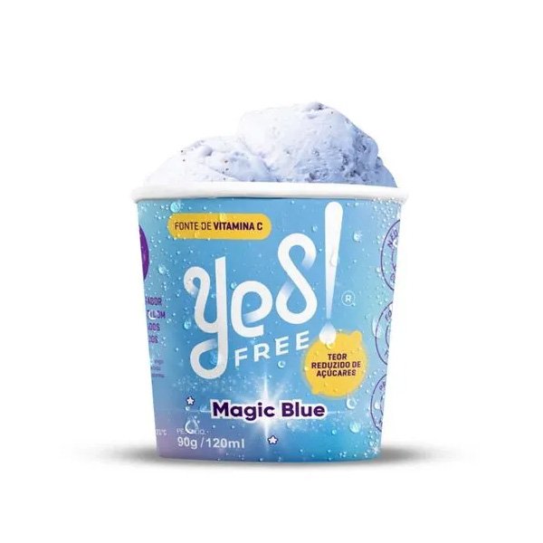 Sorvete Magic Blue P Yes Free - 90g