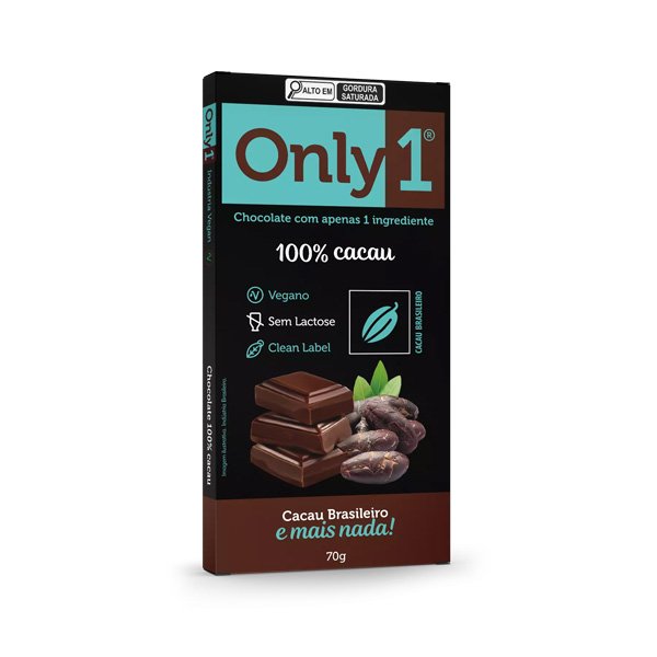 Chocolate 100% Cacau Only 1 - 70g