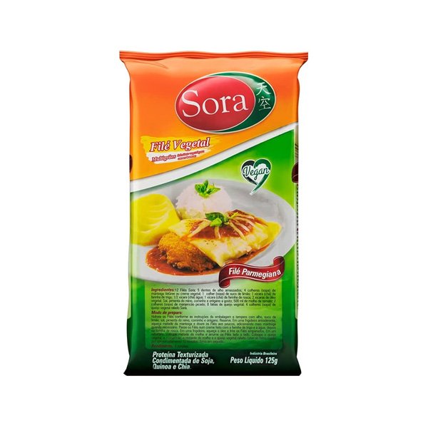 Filé Vegetal Multigrãos Parmegiana Sora - 125g
