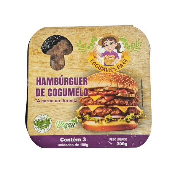 Hambúrguer de Cogumelo da Gi - 300g