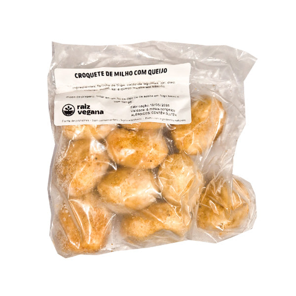Croquete de Milho c/ Queijo Raiz Vegana - 10un