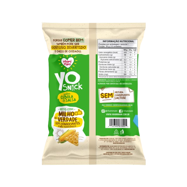 Yo Snack Cebola e Salsa Nhami Mami - 40g