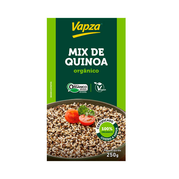 Mix de Quinoa Cozidos no Vapor Vapza - 250g
