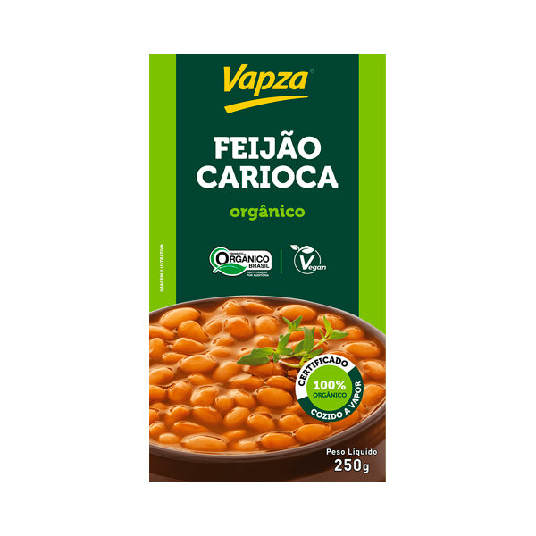 Feijão Carioca Cozido no Vapor Vapza - 250G