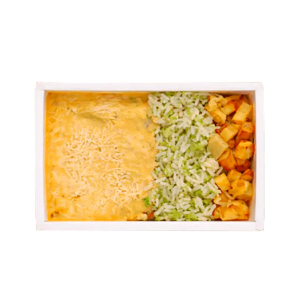 Parmegiana de Tempê, Arroz c/ Brócolis e Batata Rústica Mun - 350g