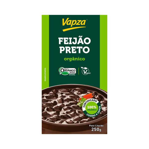 Feijão Preto Cozido no Vapor Vapza - 250G