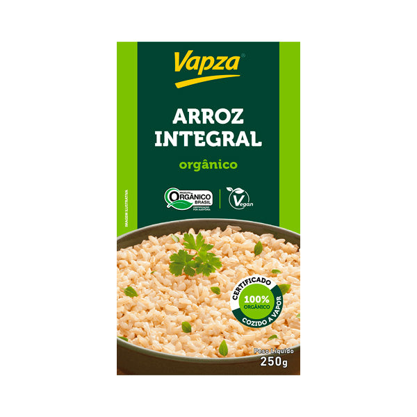 Arroz Integral Cozido no Vapor Vapza - 250g