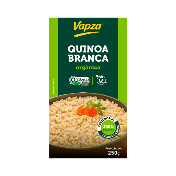 Quinoa Branca Cozida no Vapor Vapza - 250g