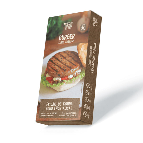 Hambúrguer Feijão de Corda sabor Brasileiro Veggie Roots - 200g