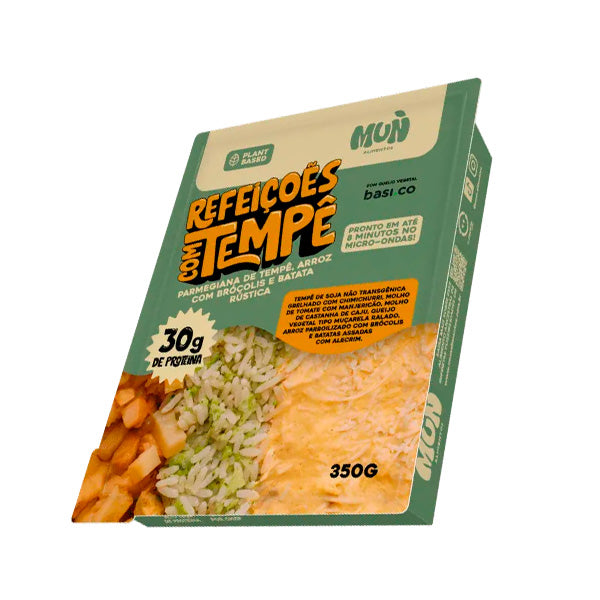 Parmegiana de Tempê, Arroz c/ Brócolis e Batata Rústica Mun - 350g