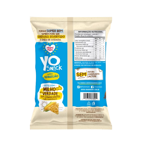Yo Snack Requeijão Nhami Mami - 40g