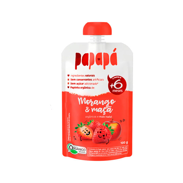 Papinha Morango e Maçã Papapá - 100g