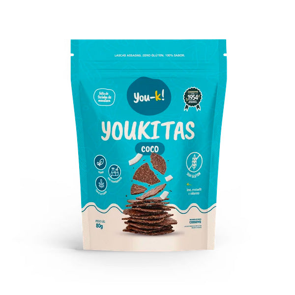 Youkitas de Coco Sem Glúten You-ka! - 80g