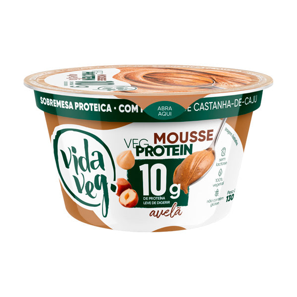 Mousse Avelã VegProtein Vida Veg - 130g