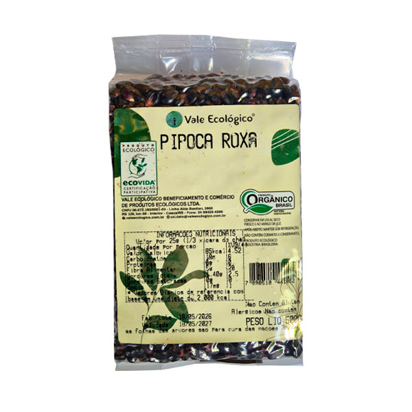 Milho Pipoca Roxa Vale Ecológico - 500g