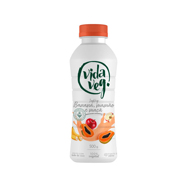 Iogurte Mamão, Banana e Maçã Vida Veg - 500g