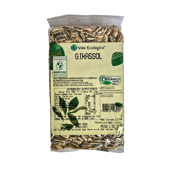 Semente de Girassol com Casca Vale Ecológico - 500g