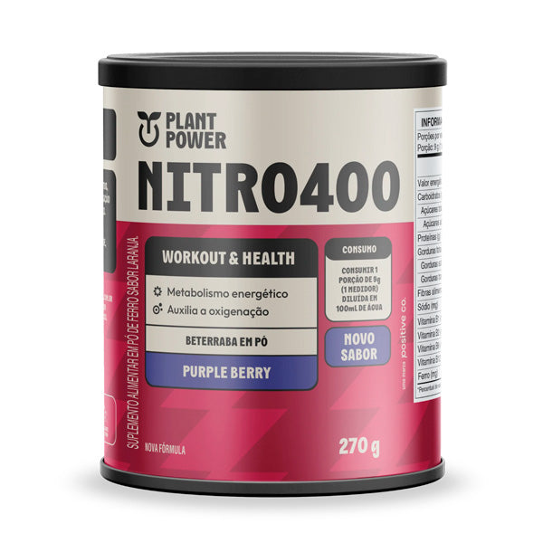 Nitro400 Plant Power Beterraba e Laranja - 270g