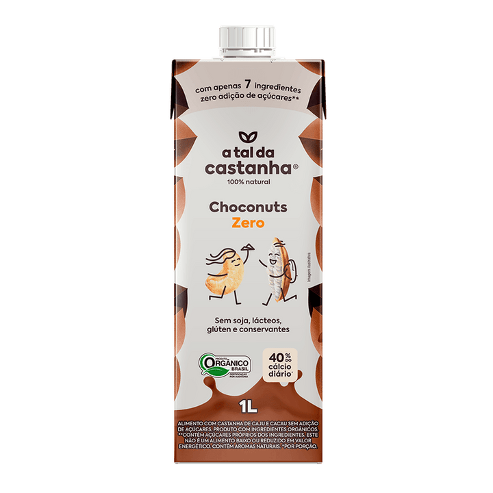 Achocolatado Choconuts Zero A Tal da Castanha - 1L