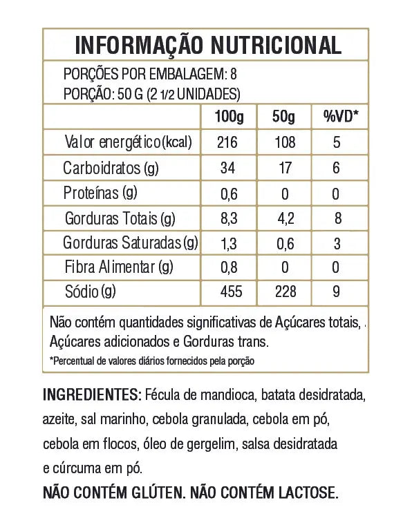 Pão de Beijo sabor Salsa e Cebola - 400g