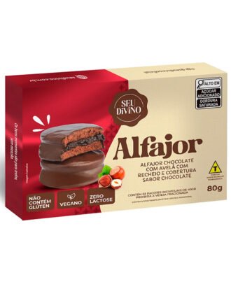 Alfajor de Chocolate c/ Avelã Seu Divino