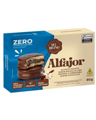 Alfajor Branco c/ Recheio de Chocolate Zero Seu Divino