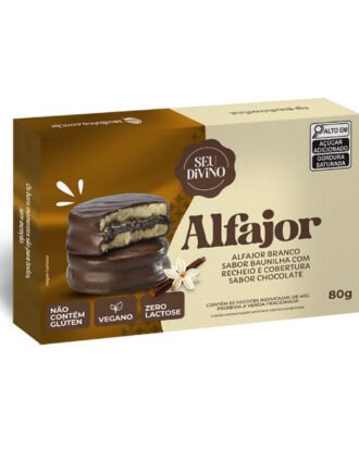 Alfajor Branco c/ Recheio de Chocolate Seu Divino
