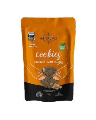 Cookies de Cacau com Nozes Seu Divino